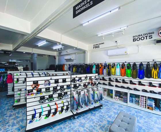 Diving equipments at 360° Watersports