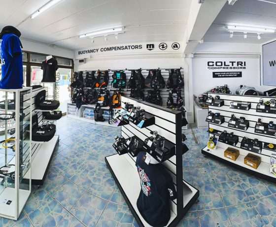 Scuba equipments at 360° Watersports Thailand